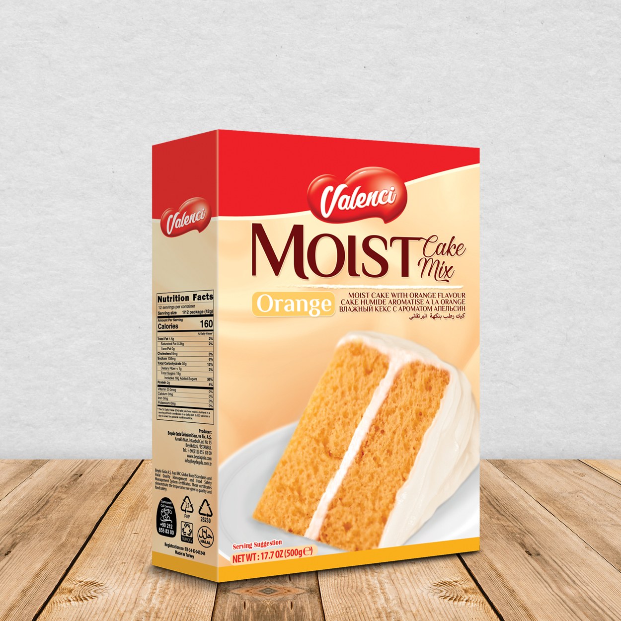 Portakal Aromalı Nemli Kek