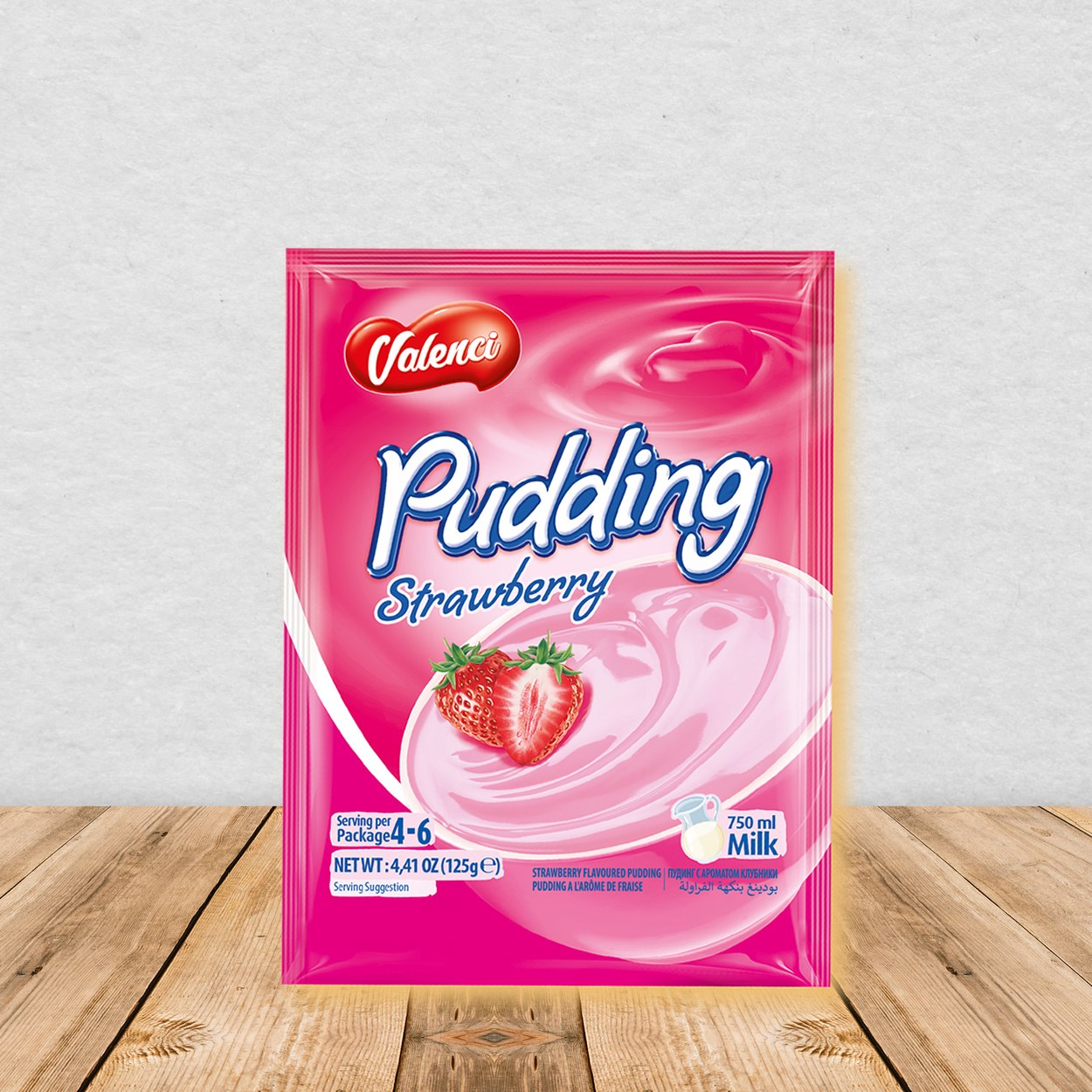 Çilek Aromalı Puding