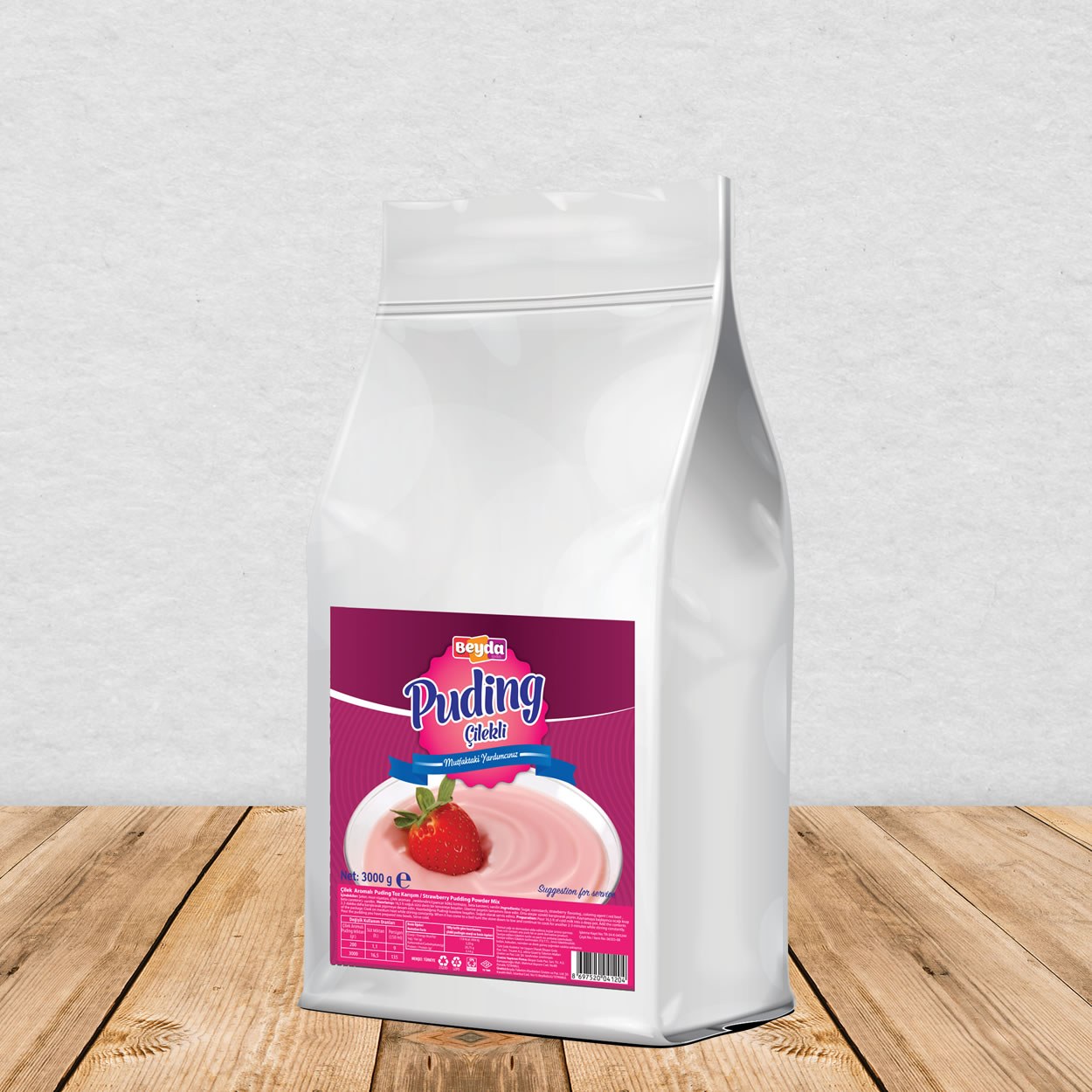 Çilekli Puding