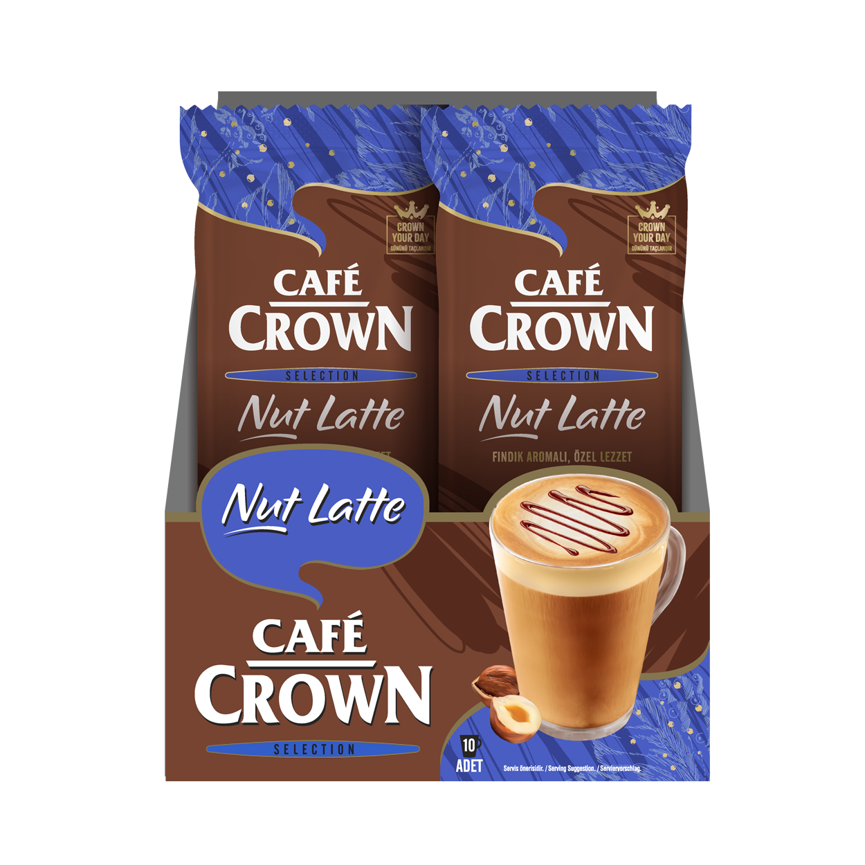 Cafe Crown Selection – 21,5G NUT LATTE 10'lu 956-03
