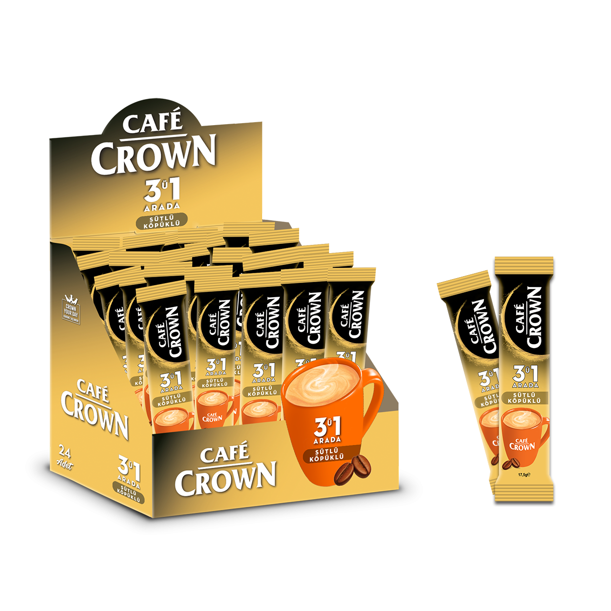 Cafe Crown 3’ü 1 Arada Kahve – 17.5G MILD-DISPLAY