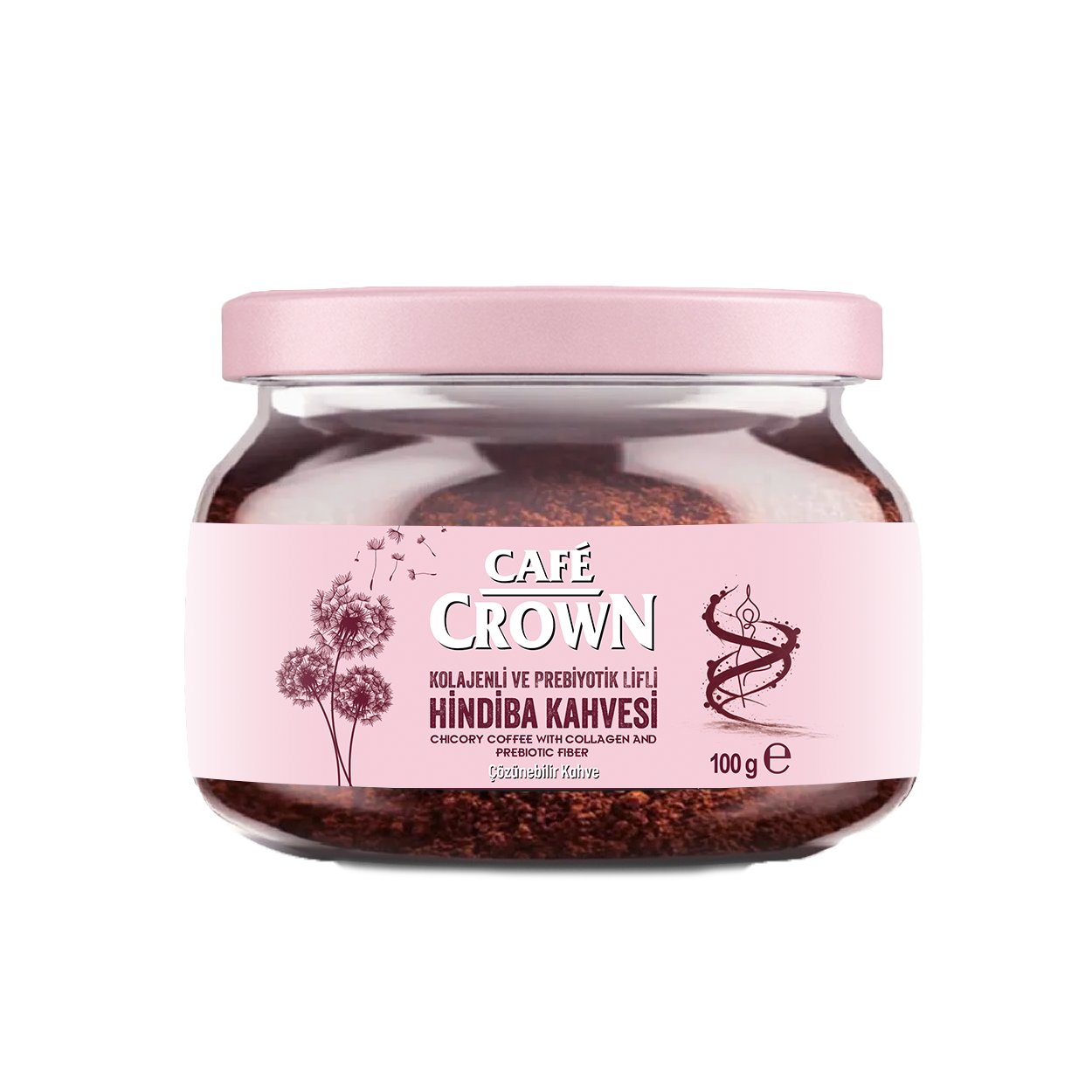 Cafe Crown Hindiba – KOLOJENLİ VE PROBİYOTİK LİF İLAVELİ 100G