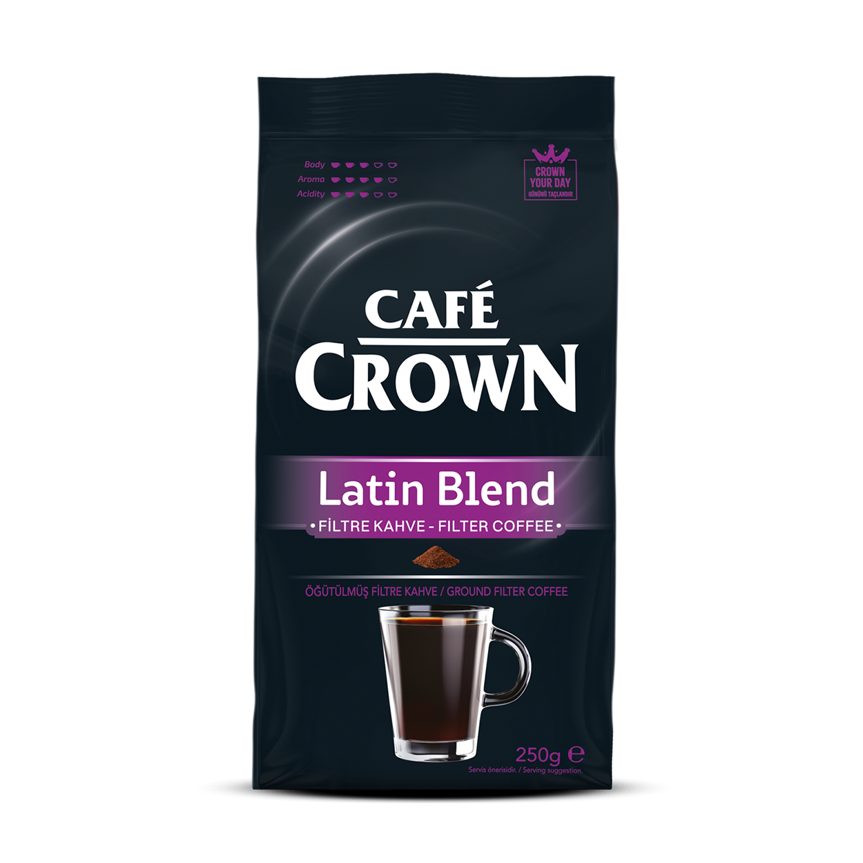 Cafe Crown Filtre Kahve – 250G LATIN BLEND