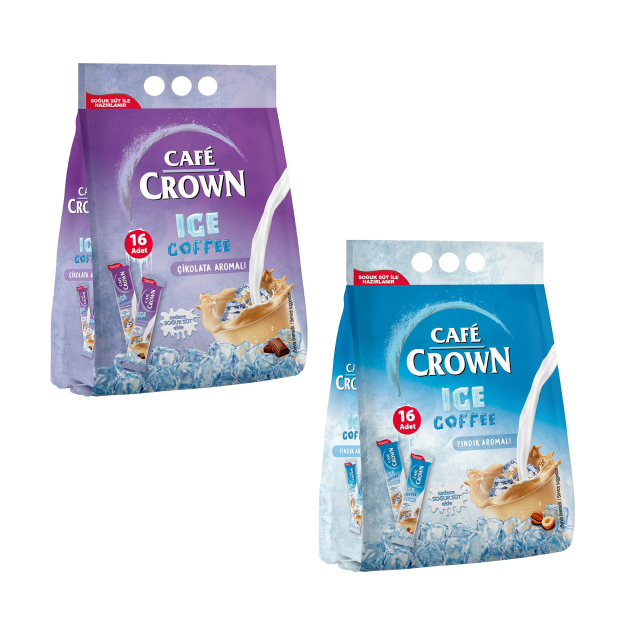 Cafe Crown Karma Ürünler – FINDIK AROMALI+ÇİKOLATA AROMALI-PAKET 10,5G