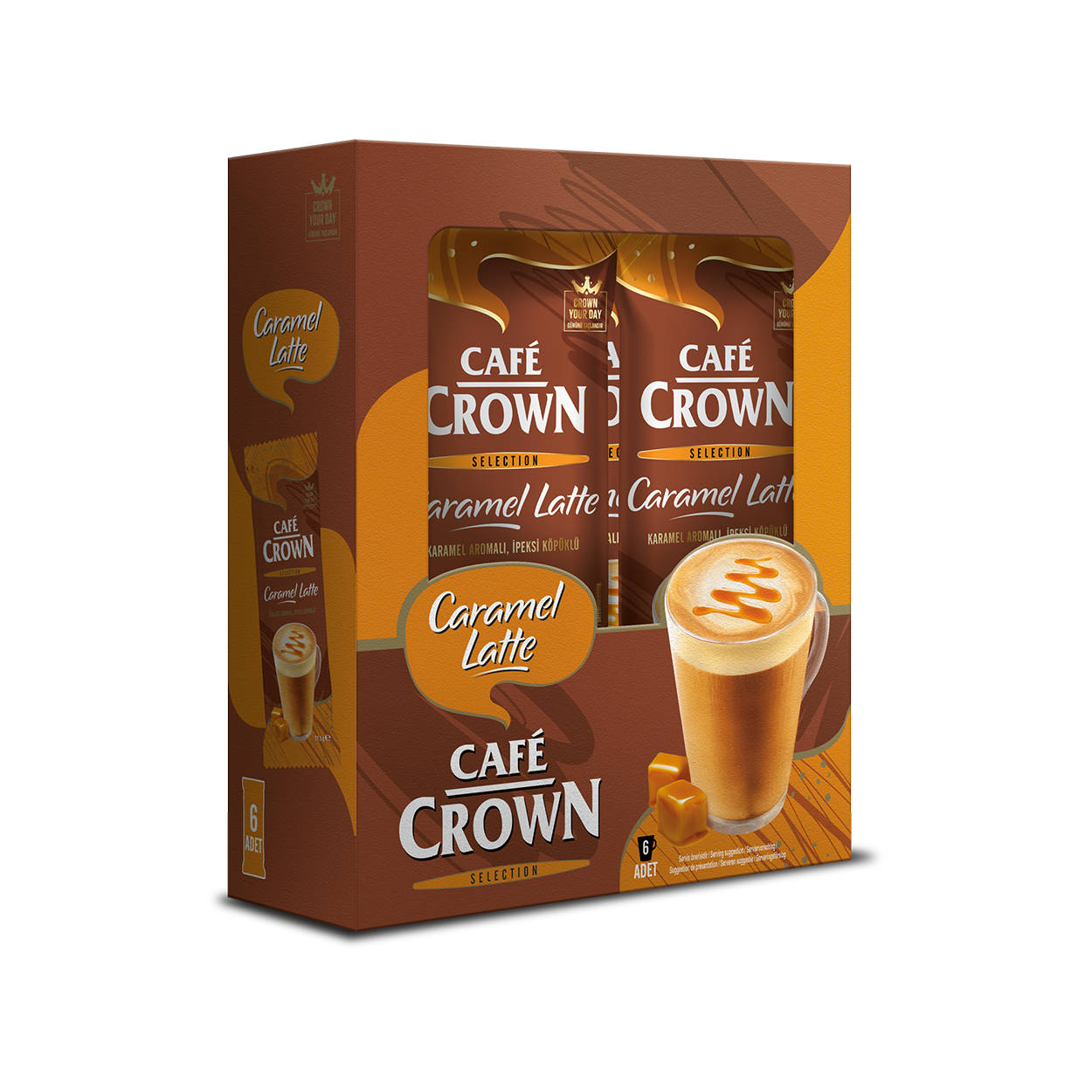 Cafe Crown Selection – 21,5G CARAMEL LATTE 6'lı 963-05