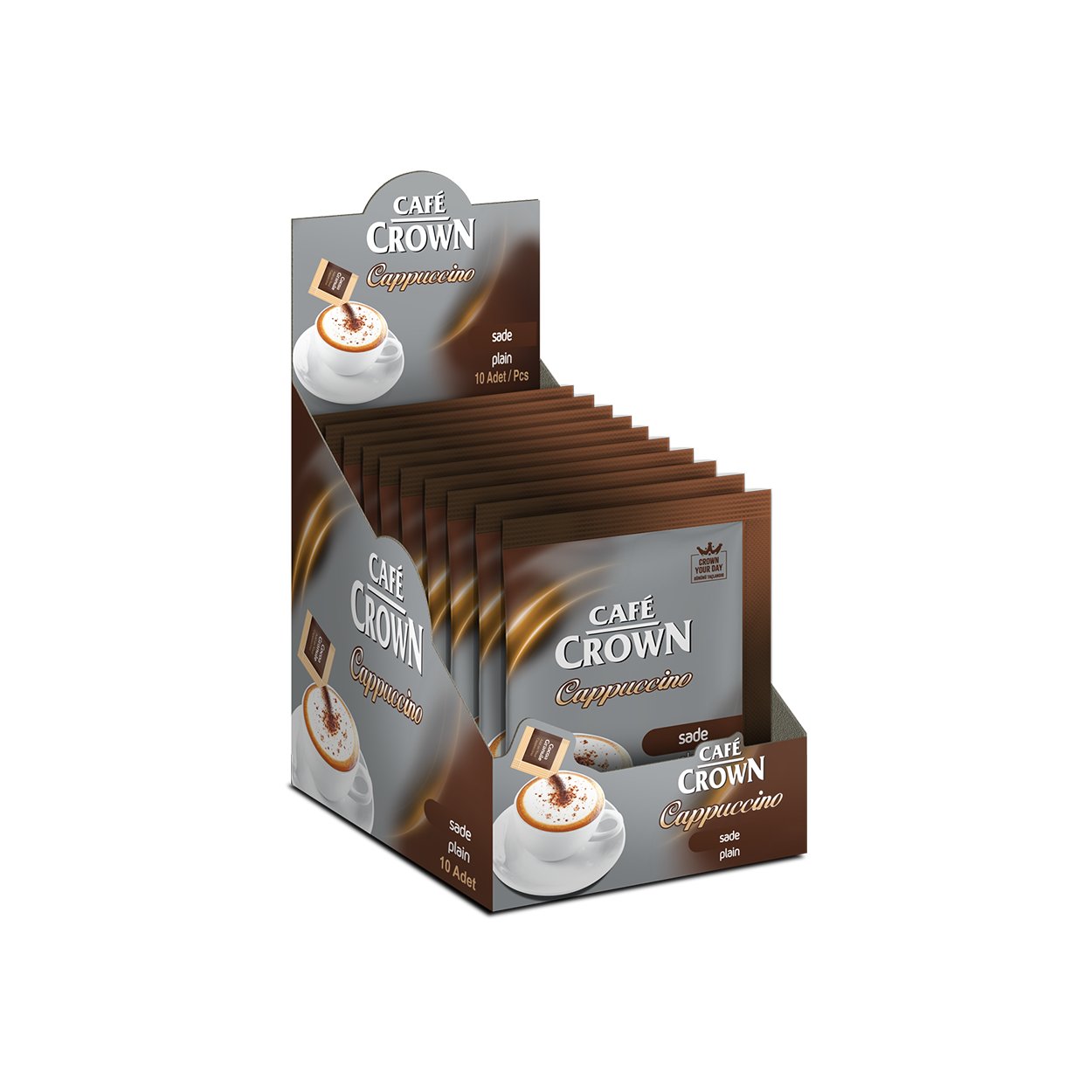 Cafe Crown Cappuccino – 12,5G NO ADDED SUGAR-DİSPLAY