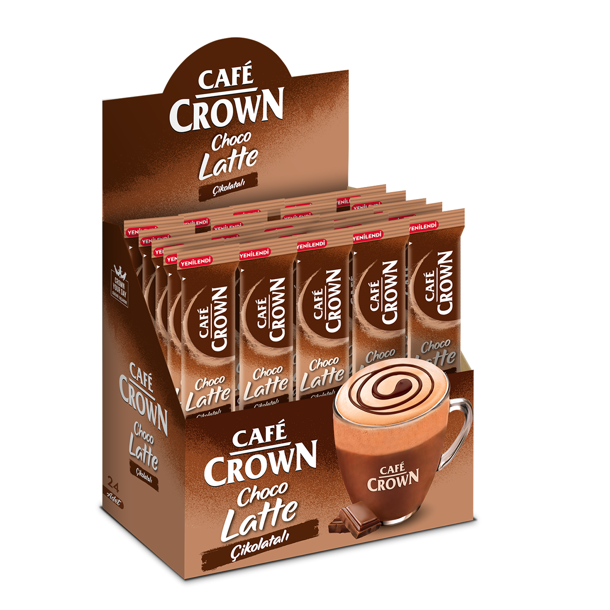 Cafe Crown Latte – 17G CHOCO LATTE-DISPLAY